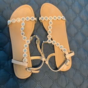 Blush color sandal  with ankle strap